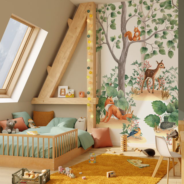 Papier peint panoramique L LITTLE FOREST 159 x 270 cm