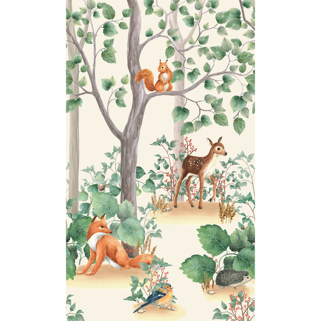 Papier peint panoramique L LITTLE FOREST 159 x 270 cm