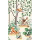 Papier peint panoramique L Little forest Multicolore Satiné
