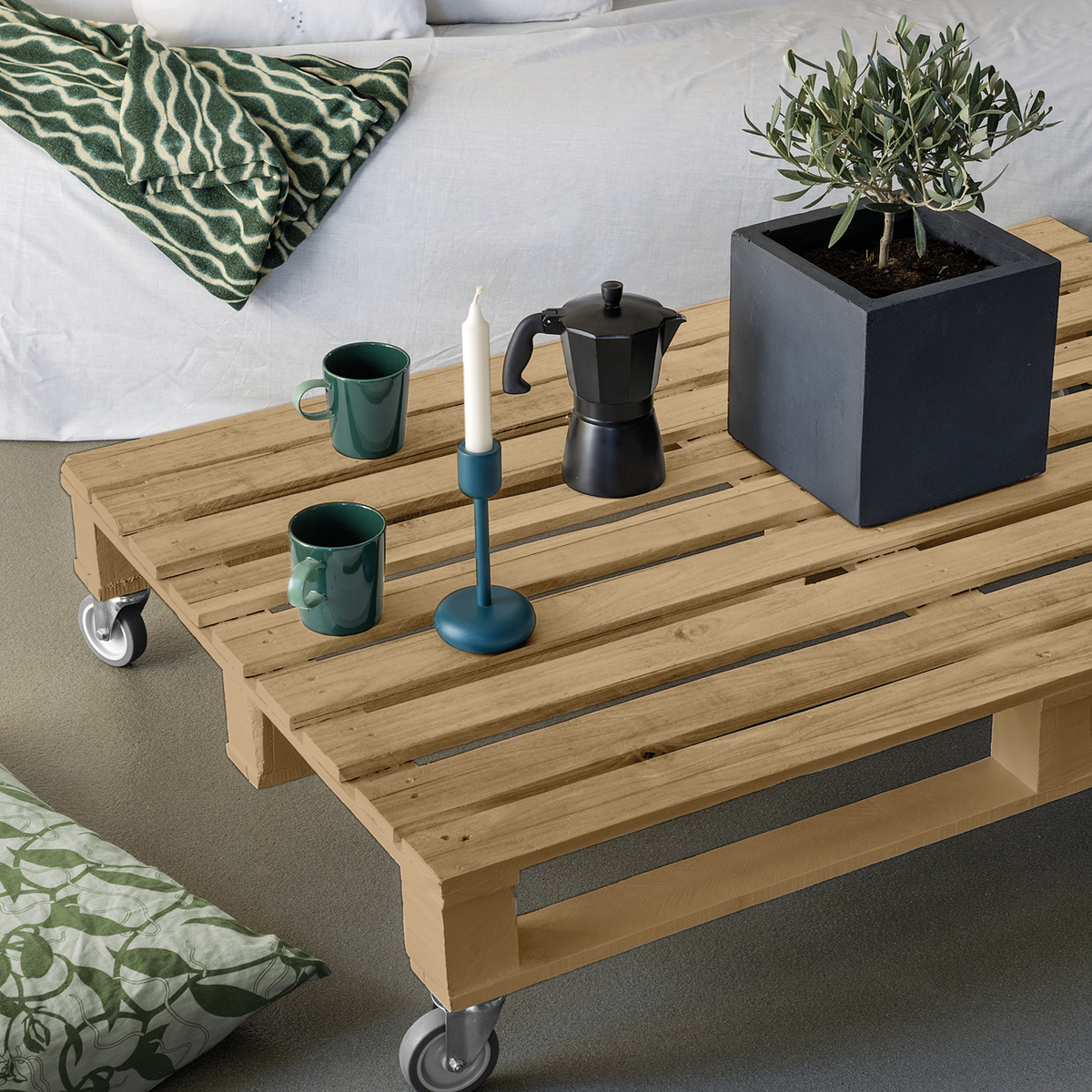 RELOOK BOIS EFFET BOIS Peinture Relook bois effet bois Pin recyclé Satiné