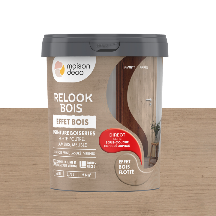 RELOOK BOIS EFFET BOIS Peinture Relook bois effet bois Bois flotté Satiné
