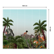 Papier peint panoramique XL Le livre de la jungle Multicolore Mat