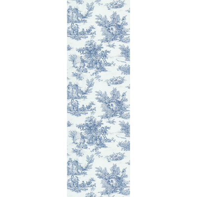 4MURS Papier peint intissé Jouy Bleu indigo