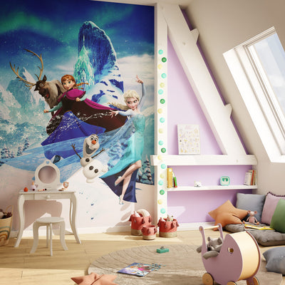 Papier peint panoramique L La reine des neiges Multicolore Mat