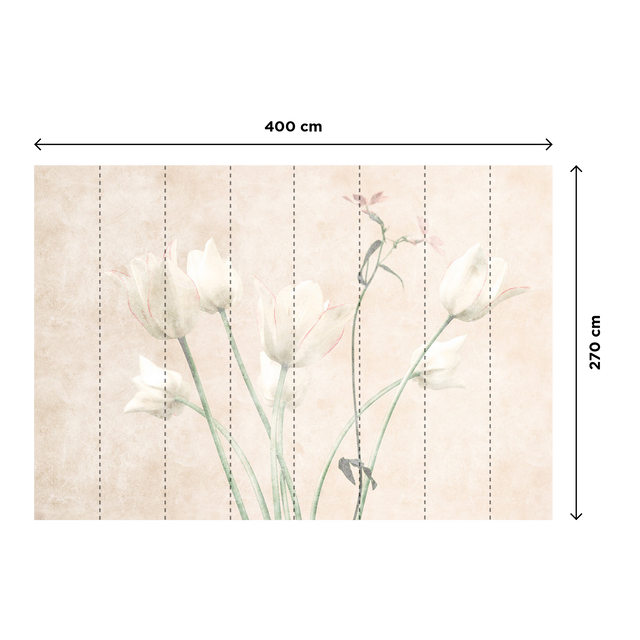 Papier peint panoramique XL FIORI 400 x 270 cm