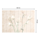 Papier peint panoramique XL Fiori Sable beige Brillant