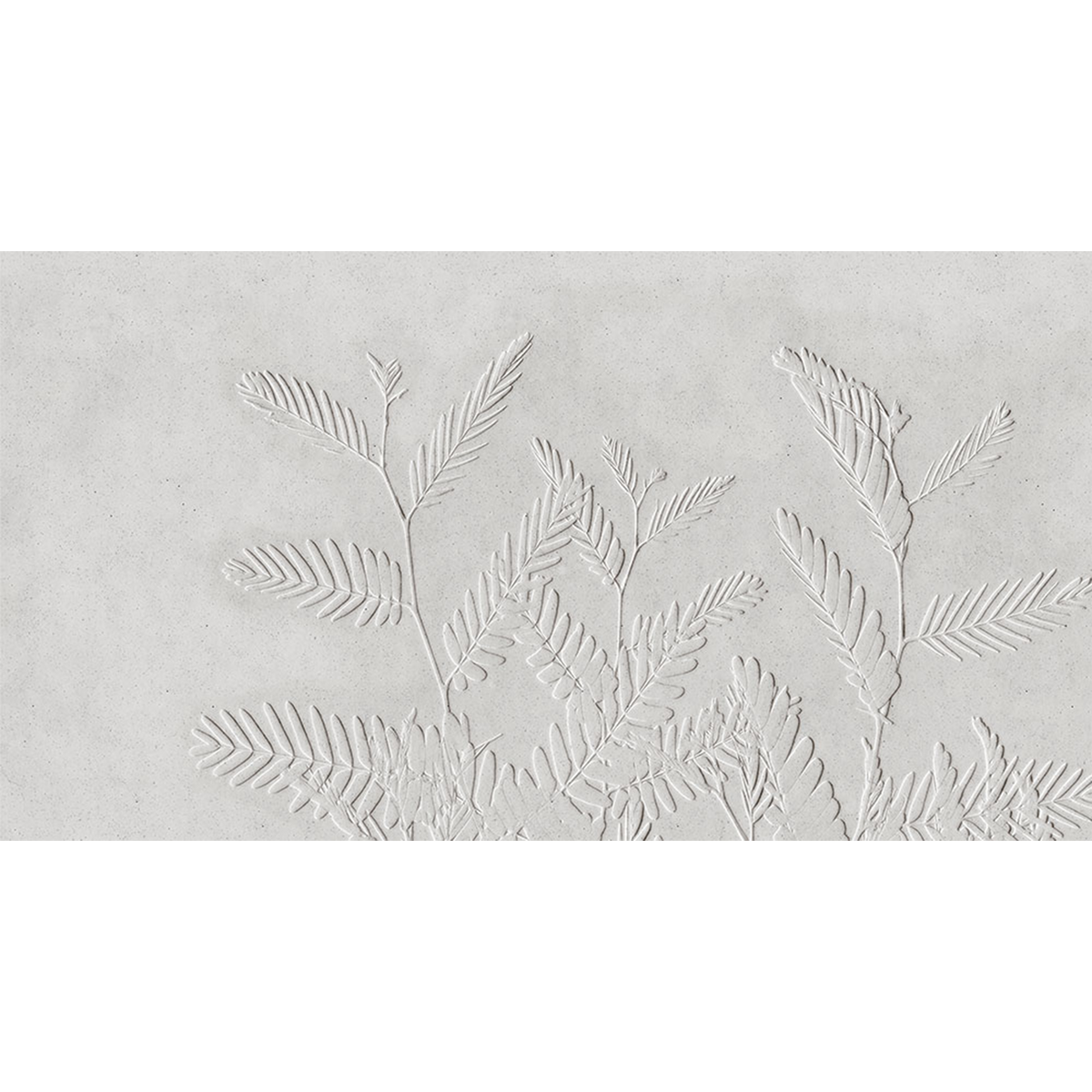 Papier peint panoramique XXL Frumento Blanc coton Brillant