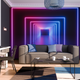 Papier peint panoramique XL Neon lights Multicolore Mat