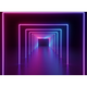 Papier peint panoramique XL Neon lights Multicolore Mat