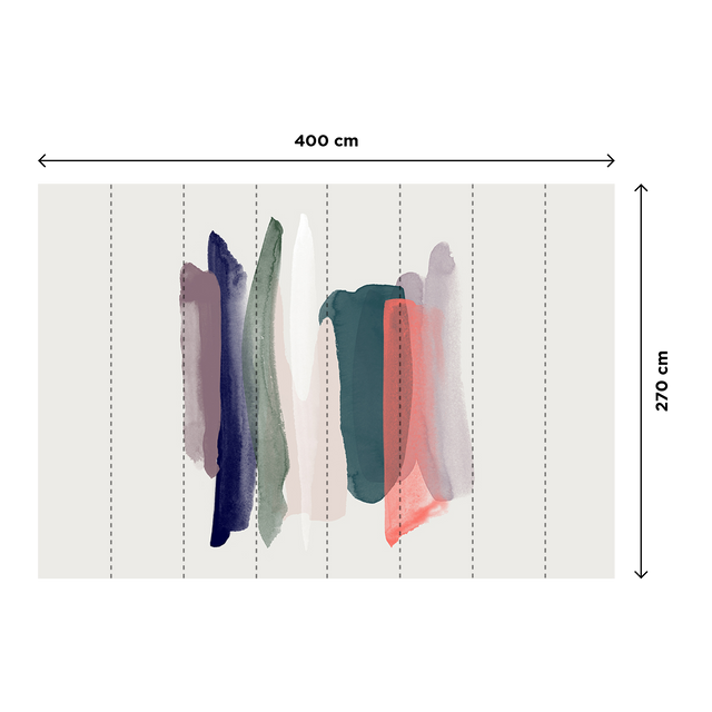 Papier peint panoramique XL PAINT LANE 400 x 270 cm