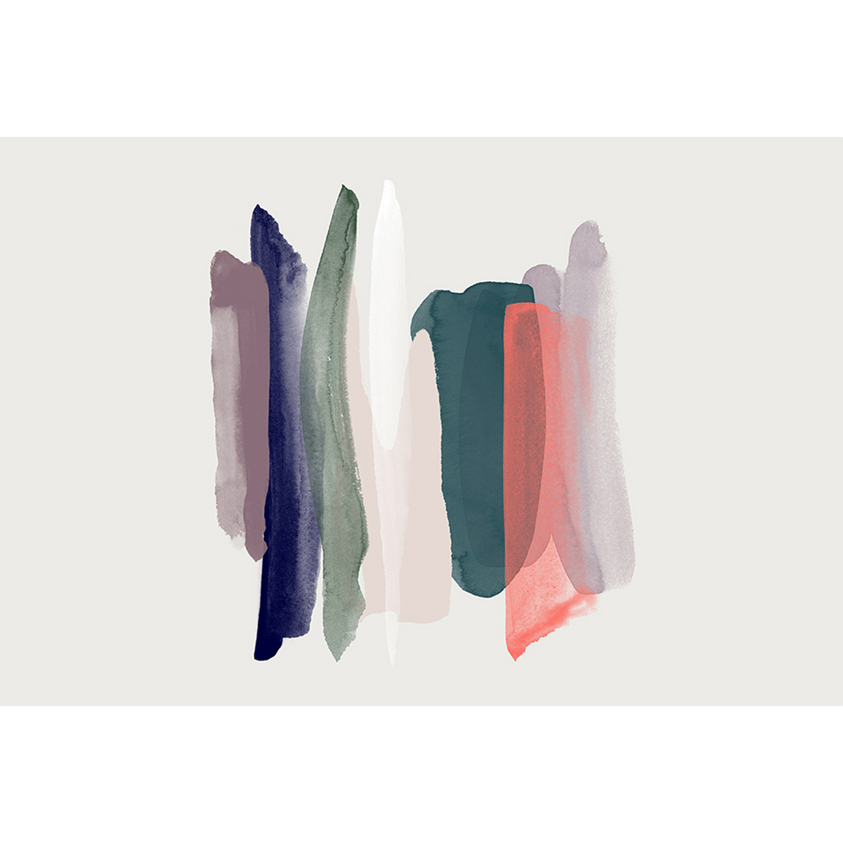 Papier peint panoramique XL Paint lane Multicolore Brillant