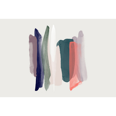 Papier peint panoramique XL Paint lane Multicolore Brillant