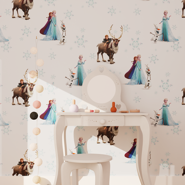 Papier peint intissé LA REINE DES NEIGES 3 multicolore