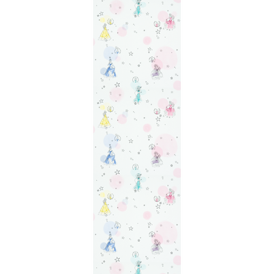 Papier peint intissé Disney princesses Rose pastel et mauve clair
