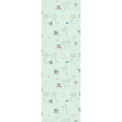 DISNEY Papier peint intissé Lilo&stitch Bleu aqua