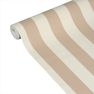 4MURS Papier peint intissé Opal stripe Beige nude