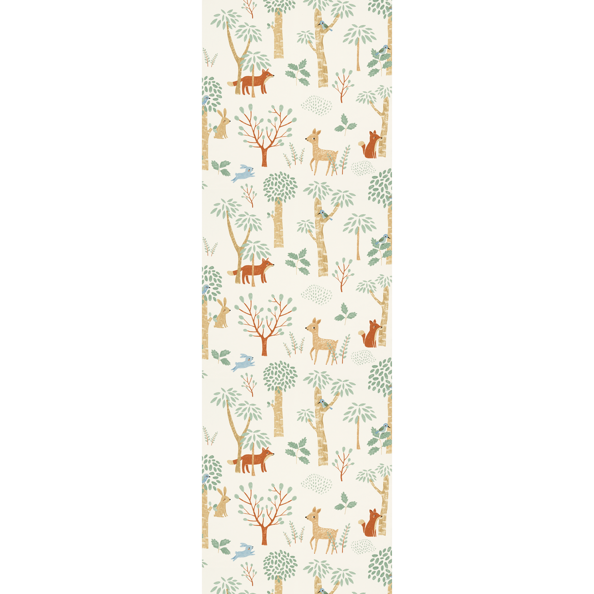 Papier peint intissé Friendly forest Multicolore