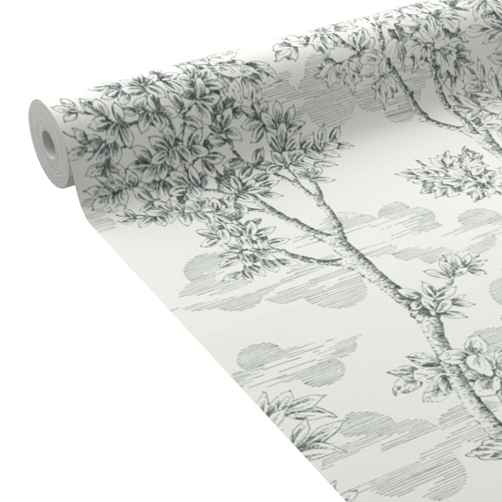Papier peint intissé Ernest Noir et blanc