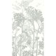 4MURS Papier peint panoramique L Ernest tree Vert de gris Satiné
