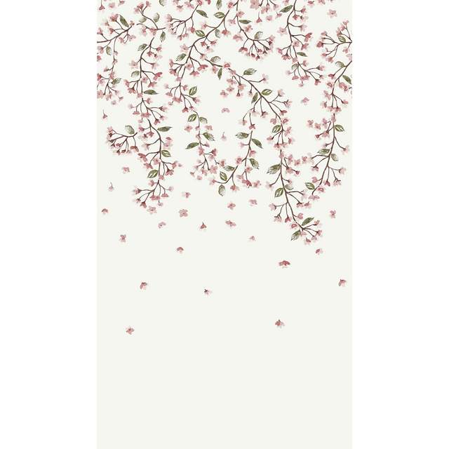 4MURS Papier peint panoramique L LADY BLOSSOM 159 x 280 cm