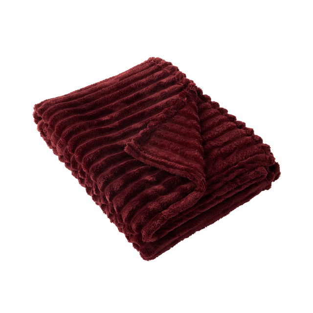 Plaid TULUM coloris bordeaux