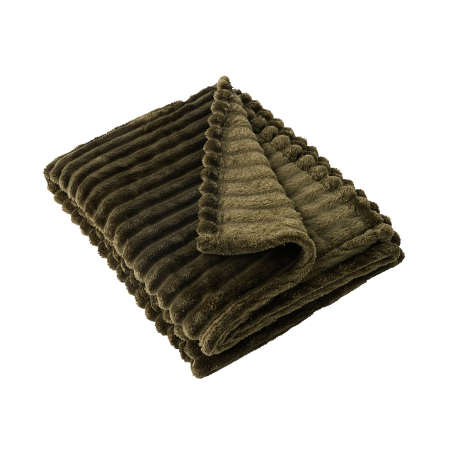 Plaid TULUM coloris vert kaki