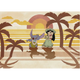 Papier peint panoramique XL Lilo&stitch Multicolore Mat