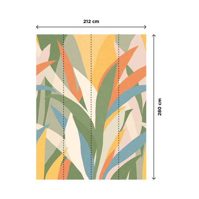 4MURS Papier peint panoramique L FIRELLO 212 x 280 cm