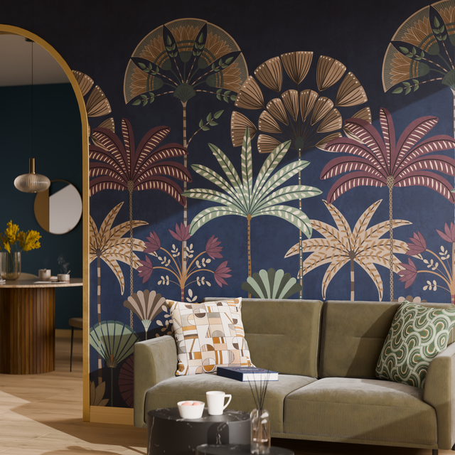 Papier peint panoramique L NOBELYS 159 x 280 cm bleu nuit