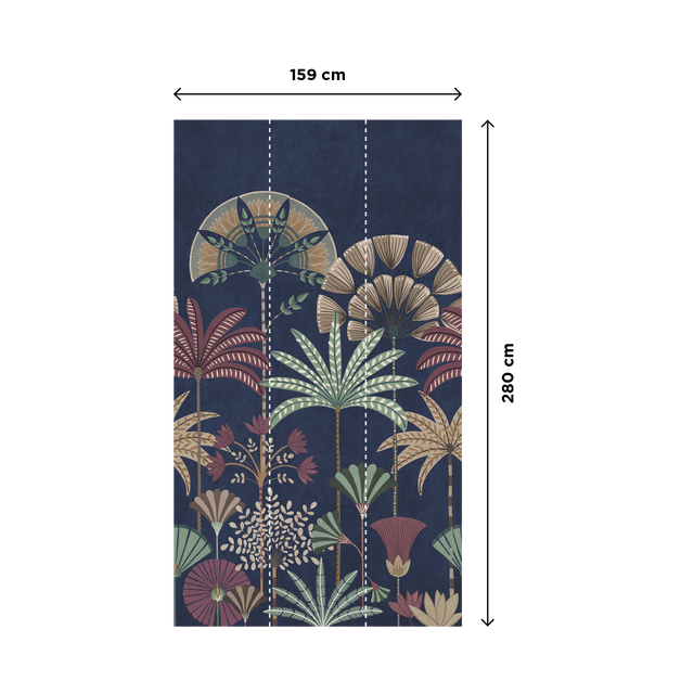 Papier peint panoramique L NOBELYS 159 x 280 cm bleu nuit