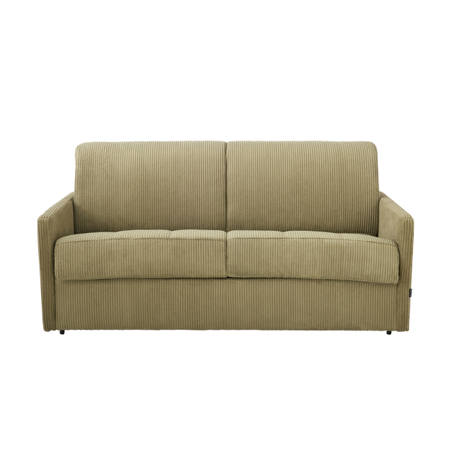 4MURS Canapé convertible Express MOONA vert olive 3 places