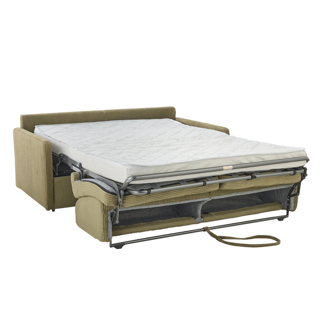 4MURS Canapé convertible Express MOONA vert olive 3 places