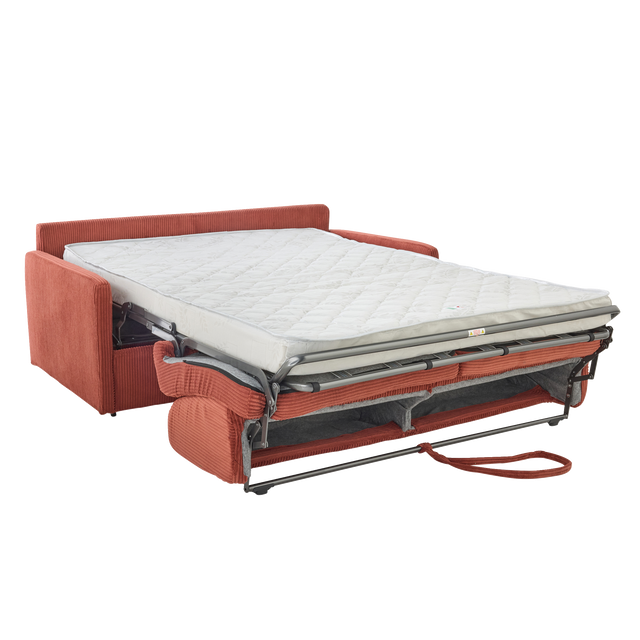 4MURS Canapé convertible Express MOONA terracotta 3 places