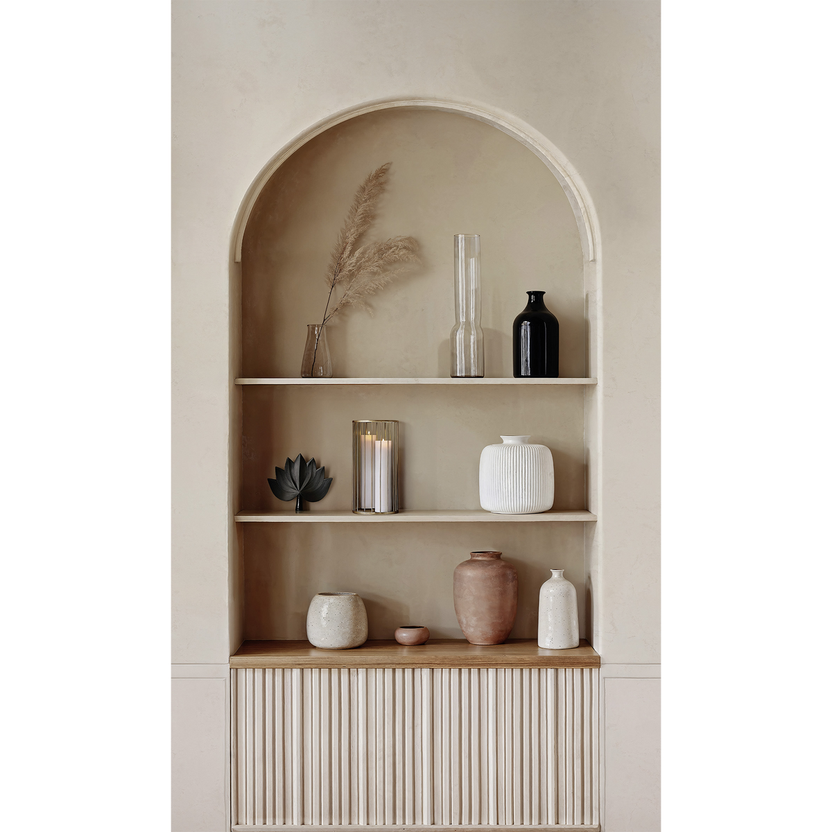 4MURS Papier peint panoramique L Ophelie Beige rosé Satiné