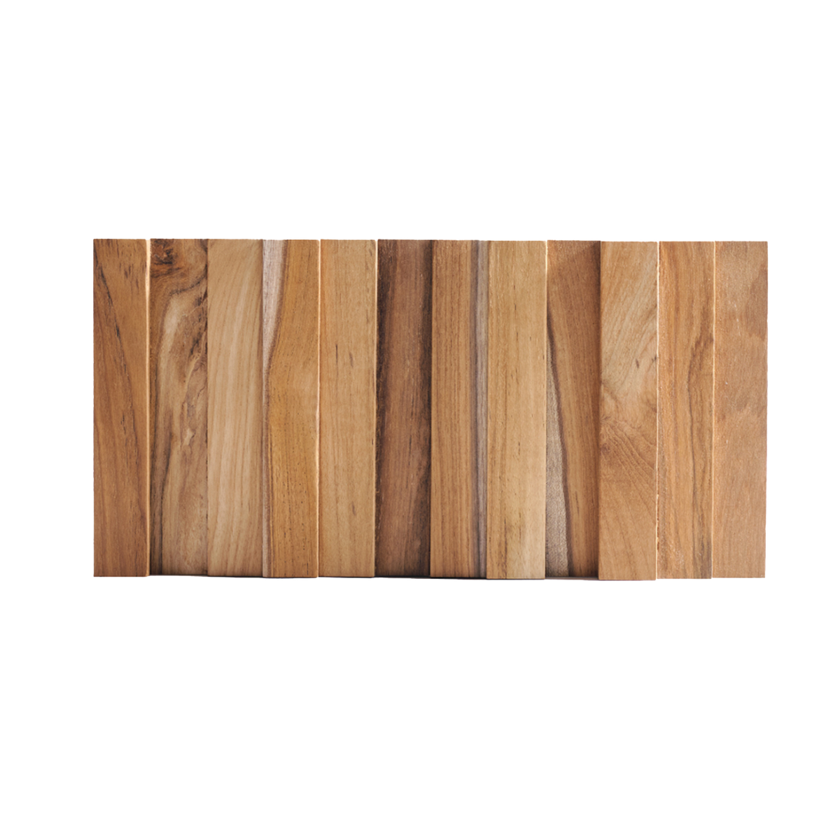 Plaque murale en bois Ultrawood teak vertical Marron