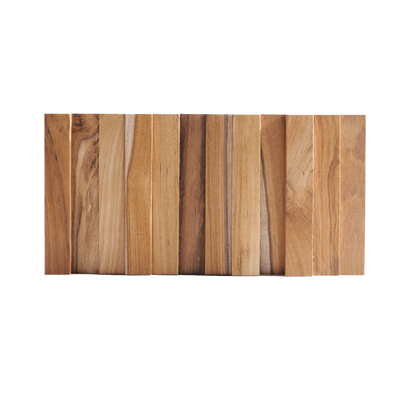 Plaque murale en bois Ultrawood teak vertical Marron