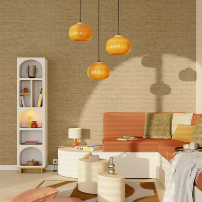 Papier peint intissé Bakary Osier Trame