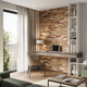 Plaque murale en bois Ultrawood teak bologna Marron