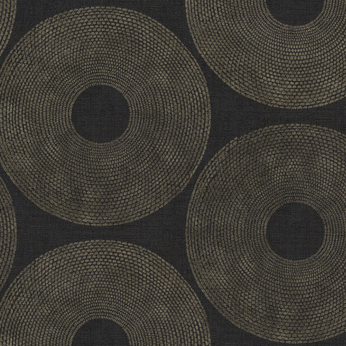 4MURS Papier peint intissé Kuna Noir et doré