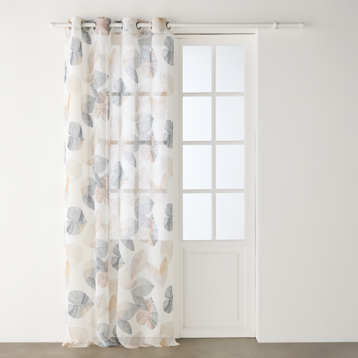 Voilage Bakari Bleu-brun