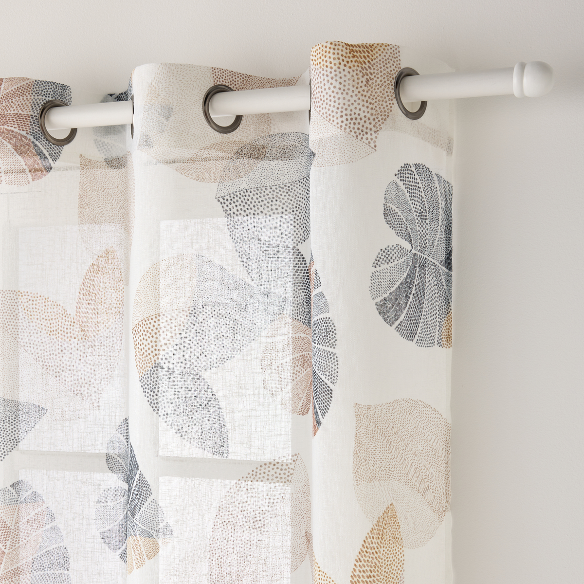 Voilage Bakari Bleu-brun