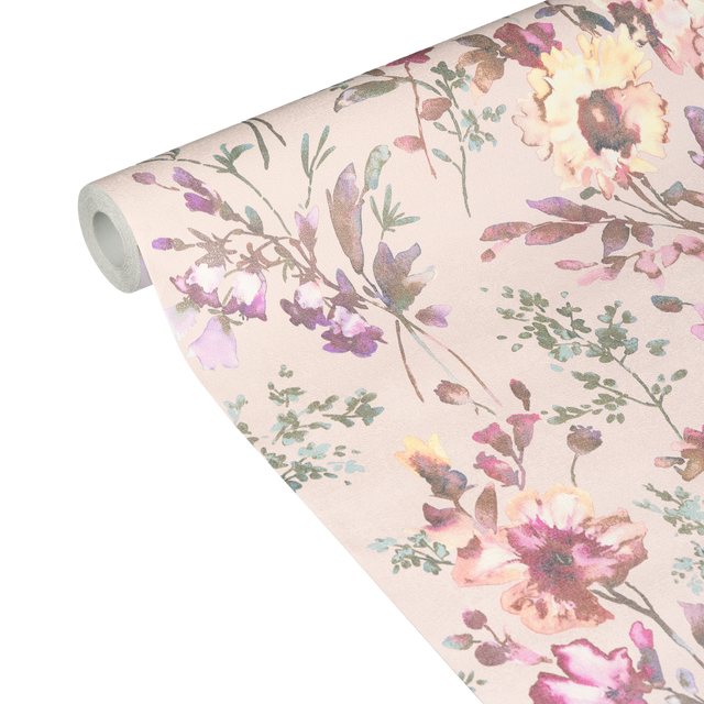 CosmoLiving Papier peint intissé PETAL POETRY multicolore