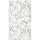 COSMOLIVING Papier peint panoramique L Cecilia Gris perle et vert feuille Satiné