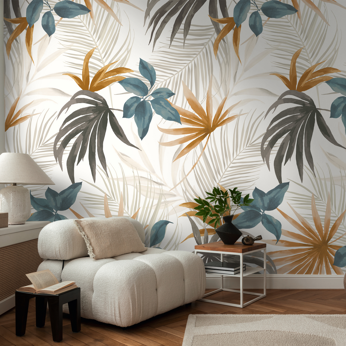 COSMOLIVING Papier peint panoramique L Tropelia Multicolore Satiné