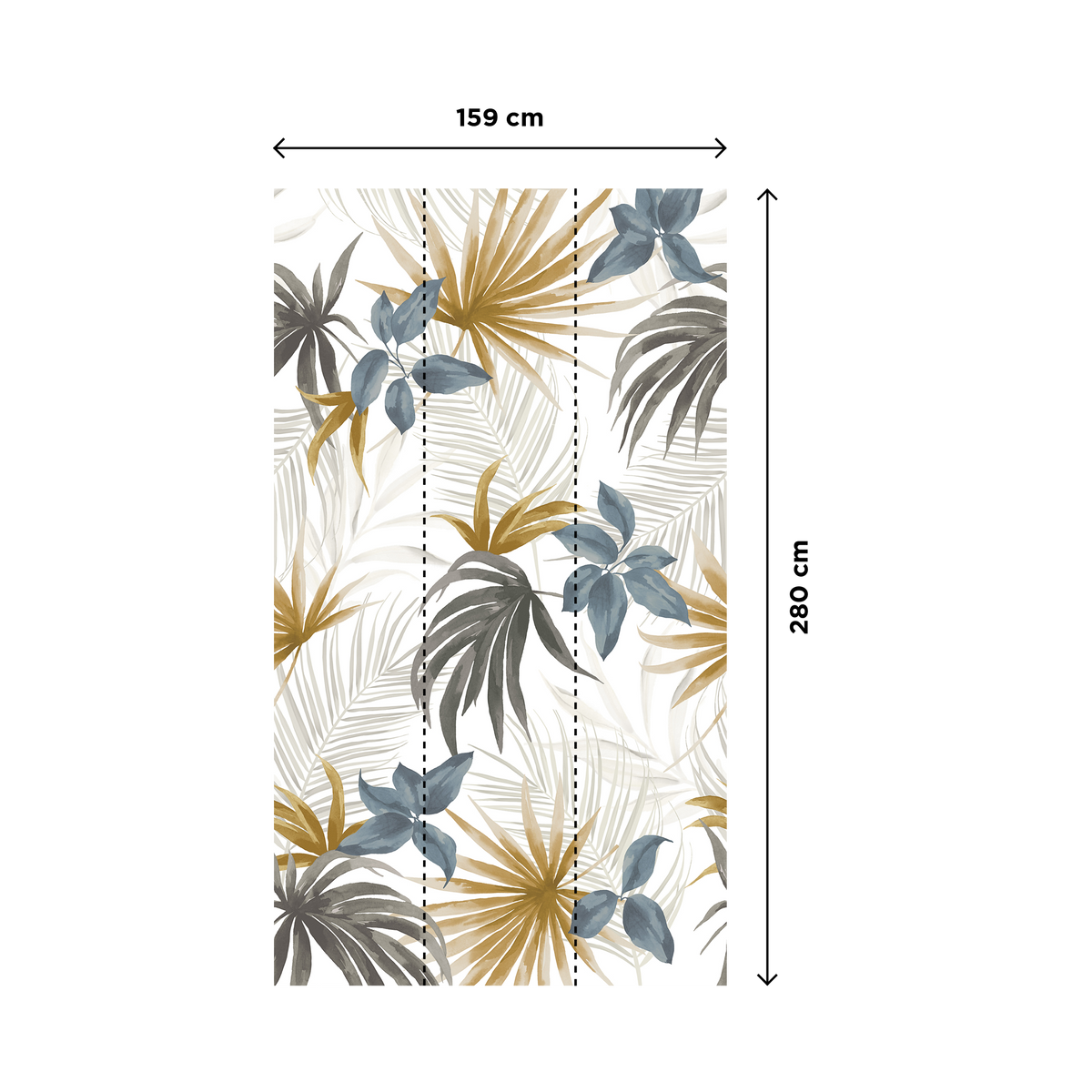 COSMOLIVING Papier peint panoramique L Tropelia Multicolore Satiné