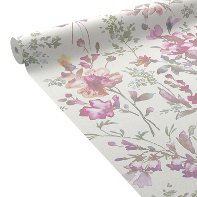 COSMOLIVING Papier peint intissé Petal poetry Multicolore