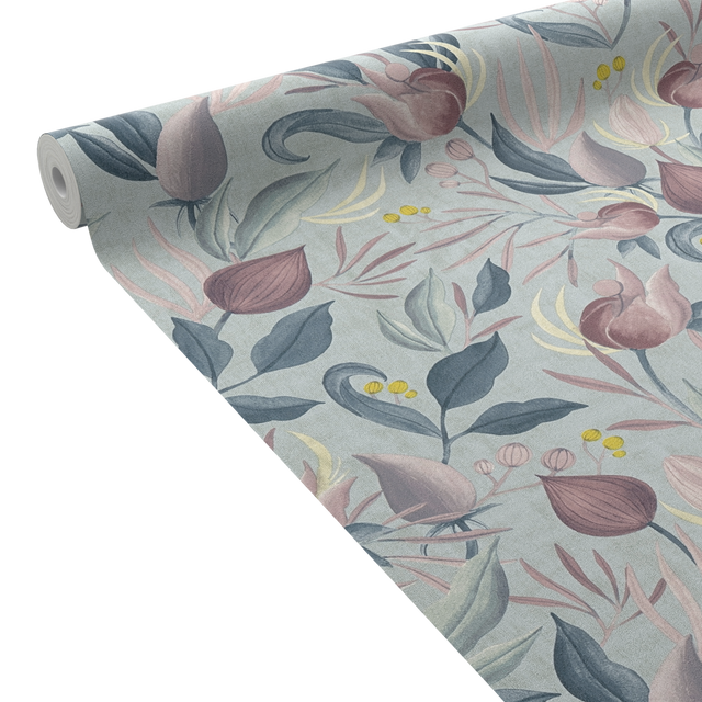 CosmoLiving Papier peint intissé STILL BLOOM multicolore