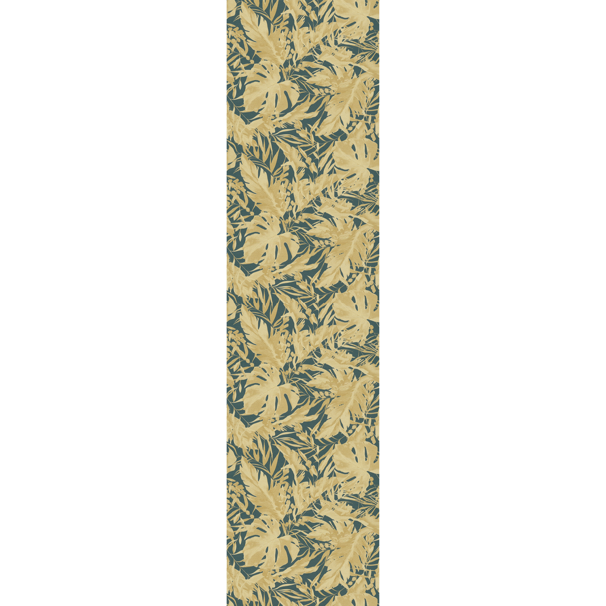 COSMOLIVING Papier peint intissé Earthlines Bleu paon et doré Trame