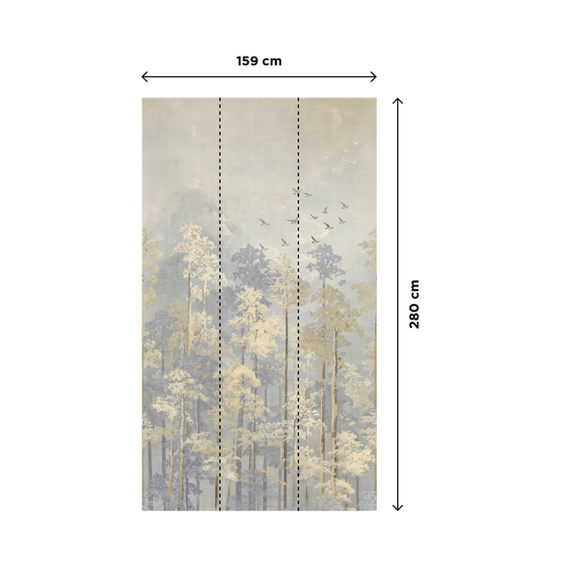 CosmoLiving Papier peint panoramique L NATURE'S AWAKENING 159 x 280 cm