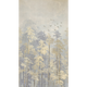 COSMOLIVING Papier peint panoramique L Nature's awakening Gris perle et jaune paille Satiné
